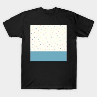 Minimal dots pattern blue T-Shirt